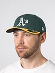 Бейсболка NEW ERA арт. 60646797 Oakland Athletics MLB (темно-зеленый / желтый)